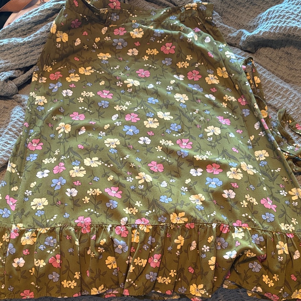 Floral Green skirt